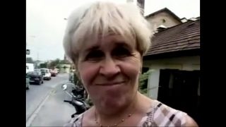 ernestina hairy granny fucking in both holes with facial